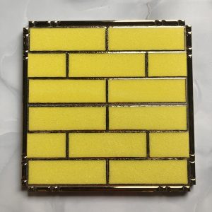 Gạch ốp trang trí màu vàng 15x30cm HM-016G