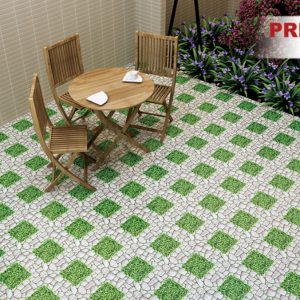 Gạch ốp lát sân vườn 40×40 giả cỏ Prime 2596