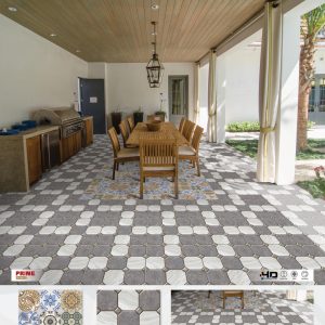 Gạch ốp lát sân vườn ngoài trời Prime 50×50 màu nâu 9398