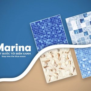 Gạch ốp lát bể bơi Đồng Tâm 20×20 màu xanh dương 2020MARINA001