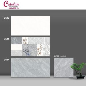 Gạch ốp tường Catalan 30x60 màu ghi 3643-3644-3645