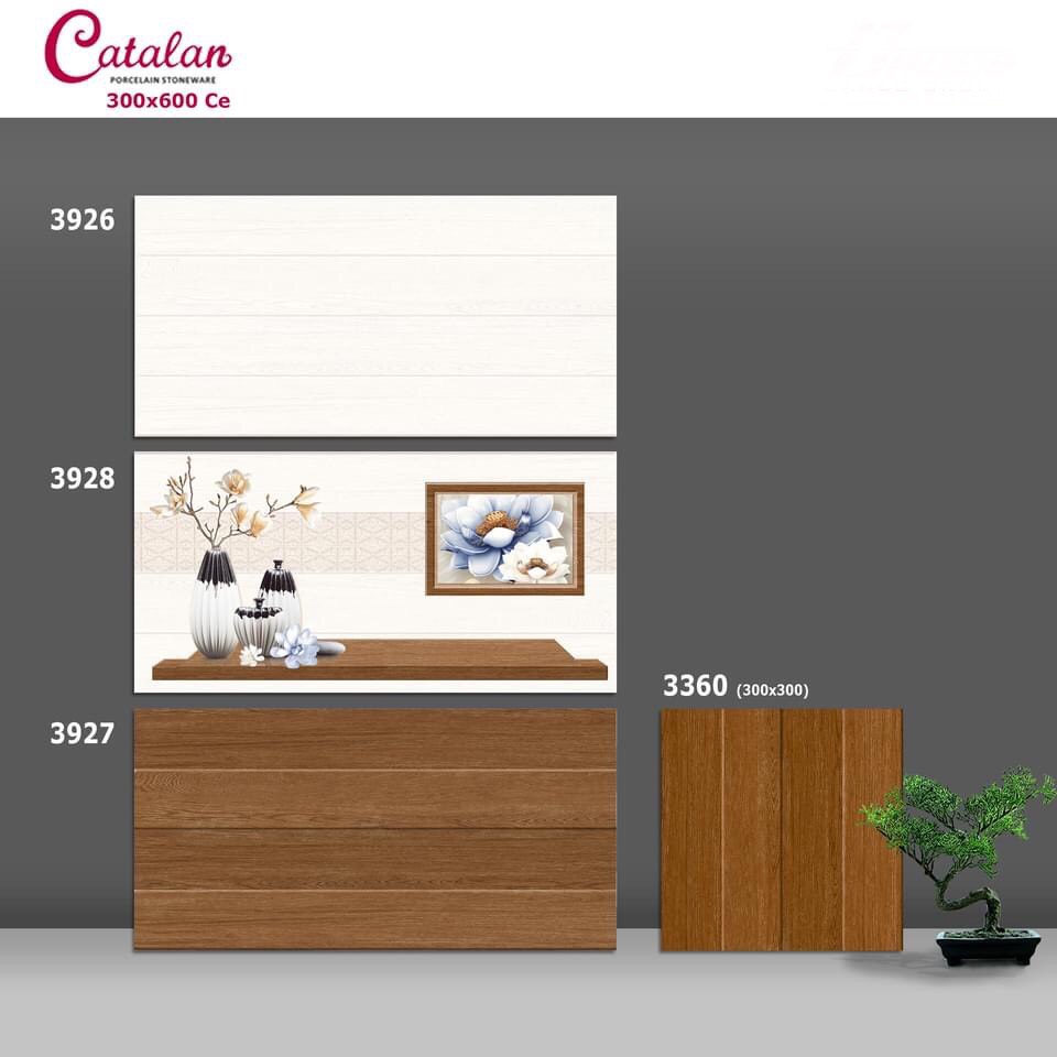 Gạch ốp tường Catalan 30x60 giả vân gỗ 3926-3927-3928 3 Gạch ốp tường Catalan 30x60 giả vân gỗ 3926-3927-3928