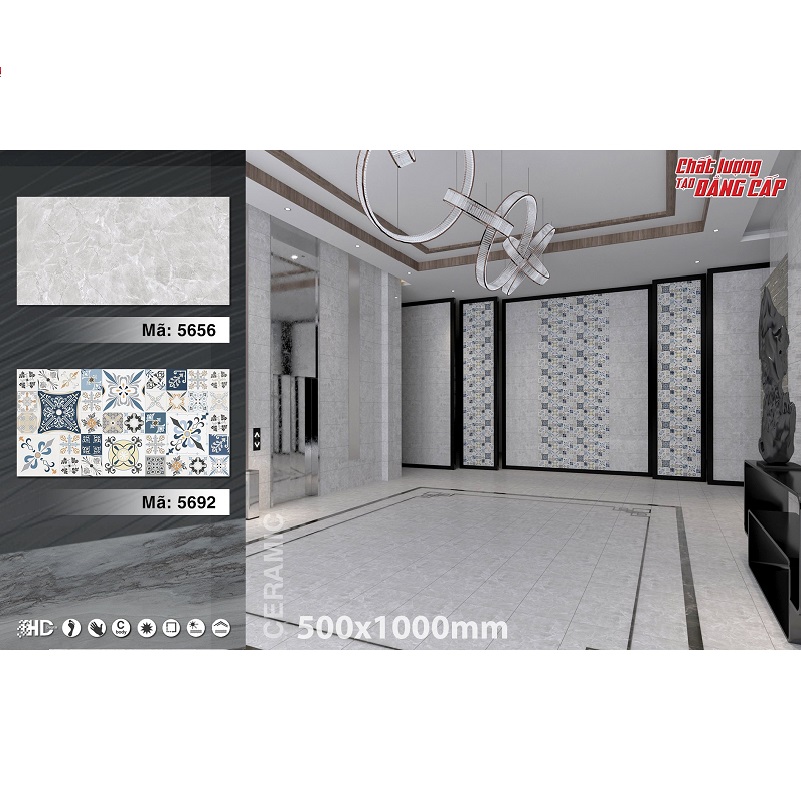 Gạch ốp lát 50x100 cm Tasas vân đá ghi 5656-5692 1 Gạch ốp lát 50x100 cm Tasas vân đá ghi 5656-5692