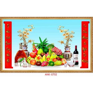Gạch tranh kính trang trí 3D ANK-GT02