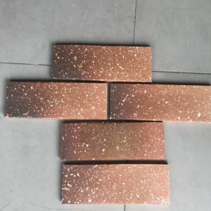 Gạch gốm trang trí bông vuông đỏ HM01