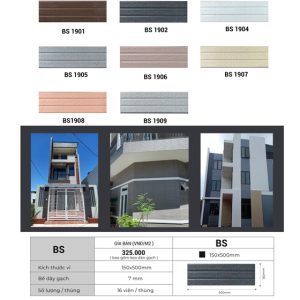 Gạch Thẻ Trang Trí 150x500mm Việt Nam BS1901
