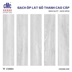 Gạch thẻ vân gỗ 15×80 CMC W158004