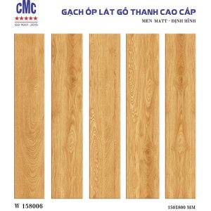 Gạch thẻ vân gỗ 15×80 CMC W158006