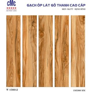Gạch thẻ vân gỗ 15×80 CMC W158012