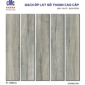 Gạch thẻ vân gỗ 15×80 CMC W158014