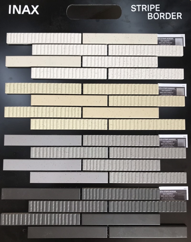Gach Inax I-CONCEPT STRIPE BORDER-6 Gạch trang trí I-CONCEPT STRIPE BORDER INAX-20B/STB-1
