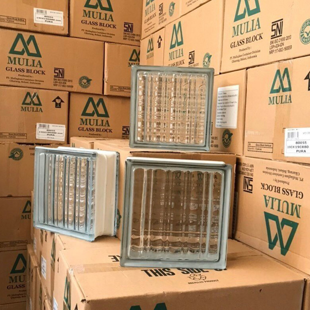 Gạch Kính Lấy Sáng Indonesia 19x19x8cm Pura Gạch Kính Lấy Sáng Indonesia 19x19x8cm Pura