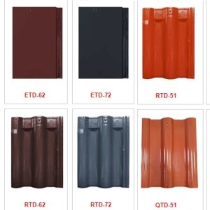 Ngói sóng Trung Đô Nữ Hoàng màu đỏ QTD-51