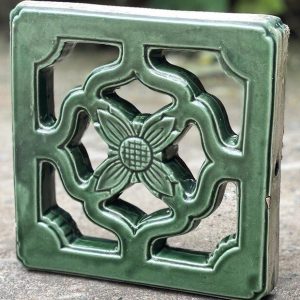 Gạch Thông Gió 20x20 Hoa Roi Xanh Đồng