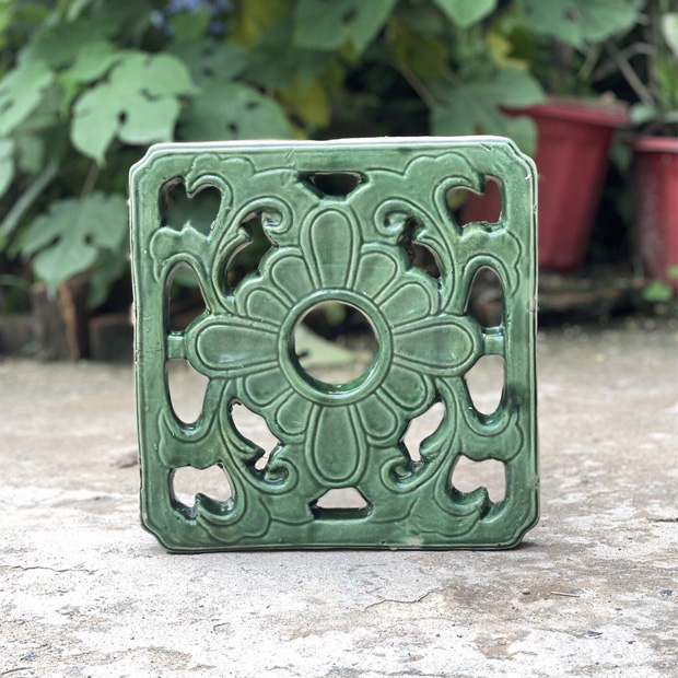 Gạch Thông Gió 20x20 Hoa Roi Xanh Đồng Gạch Thông Gió 20x20 Hoa Roi Xanh Đồng