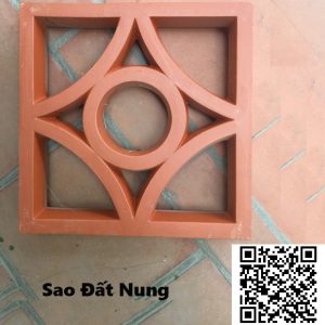 Gạch Thông Gió 20×20 Sao Đất Nung
