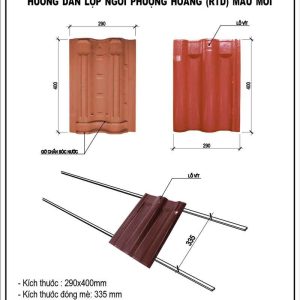 Ngói sóng Trung Đô Phượng Hoàng màu ghi RTD-72
