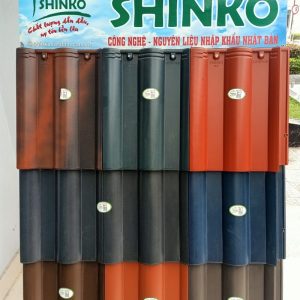 Ngói sóng Nhật Bản màu xanh ghi SHINKO SH01