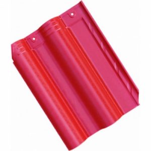 Ngói Prime hai sóng tráng men đỏ 08.04.101