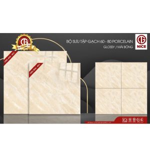 Gạch ốp lát Nice vân đá vàng kem 6011