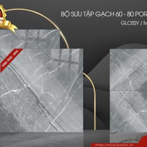 Gạch ốp lát Nice vân đá ghi 6016