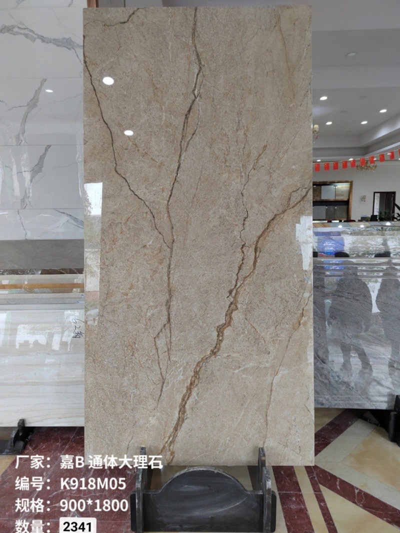 Gạch ốp lát 90x180cm Trung Quốc vân đá vàng sét Hm918M05 1 Gạch ốp lát 90x180cm Trung Quốc vân đá vàng sét Hm918M05