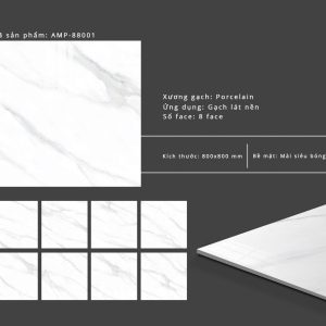 Gạch lát nền Grand Ceramic 80x80 AMP 88001