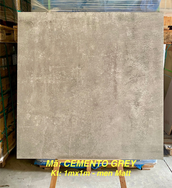 Gạch Ốp Lát 100x100cm Ấn Độ Cemento Grey 3 Gạch Ốp Lát 100x100cm Ấn Độ Cemento Grey