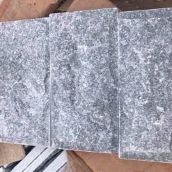 Đá bóc đen tự nhiên ốp trang trí sân cổng tường rào DB-001B