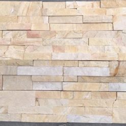 Đá ghép vàng tự nhiên ốp trang trí sân cổng tường rào DG-002Y
