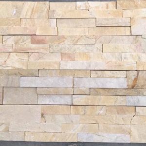 Đá ghép vàng tự nhiên ốp trang trí sân cổng tường rào DG-002Y