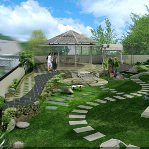 Đá lát bước dặm hình tròn nhiều kích thước BD-0002