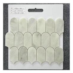 Đá mossaic tự nhiên trang trí vỉ 30x30cm thanh 5x7cm -vân mây ngọc