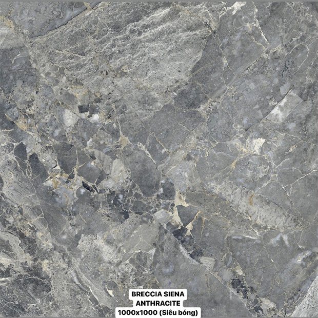 Gạch Ốp Lát 100x100cm Ấn Độ Breccia Siena Anthracite Gạch Ốp Lát 100x100cm Ấn Độ Breccia Siena Anthracite