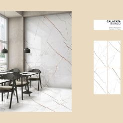 Gạch Ốp Lát Ấn Độ 80x160 Calacata Bianco