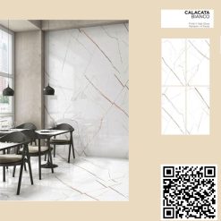 Gạch Ốp Lát Ấn Độ 80x160 Calacata Bianco