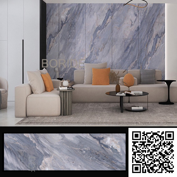 Gạch Ốp Lát 80x260cm Ấn Độ Bulgari Xanh Lam