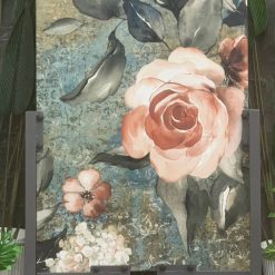 Gạch Giả Mosaic công nghệ nổi 5D 80X160 Floss Pink Flower