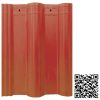 Ngói Ý Mỹ Màu Cam Gạch 30x40 ST01