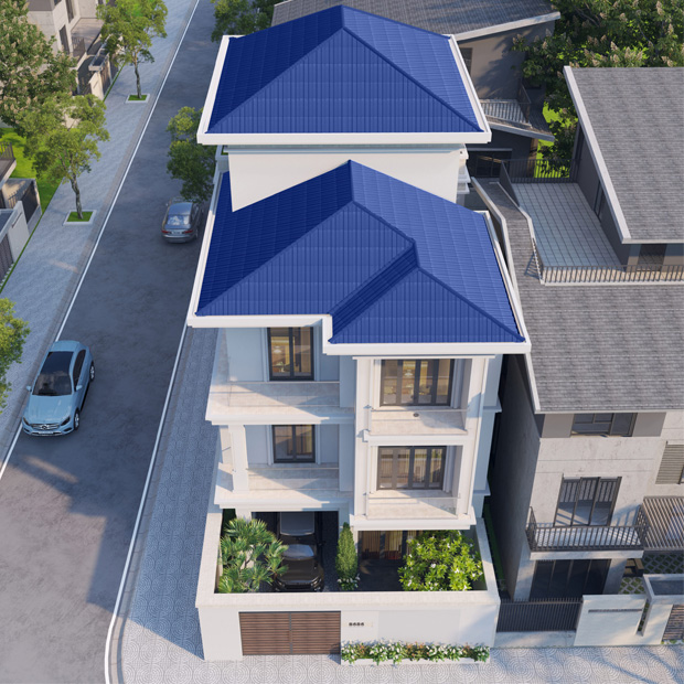 Ngói Ý Mỹ Màu Xanh Dương 30x40 ST09 Ngói Ý Mỹ Màu Xanh Dương 30x40 ST09