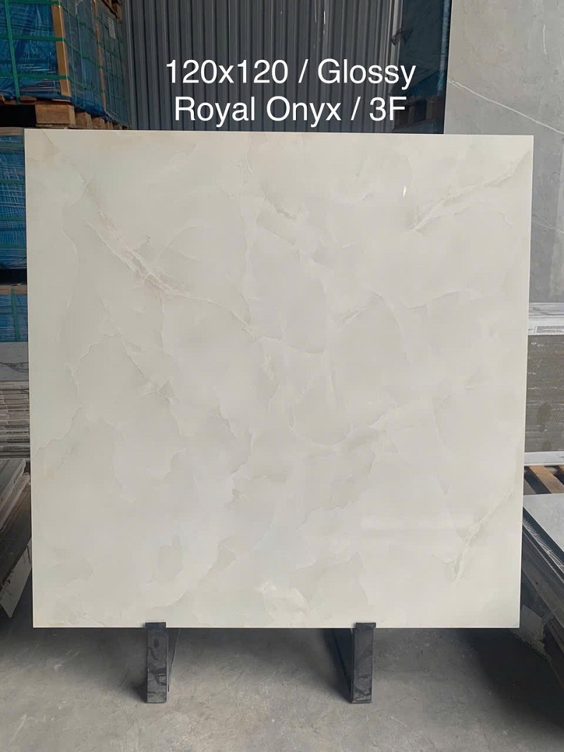 Gạch Ốp Lát 120x120cm Ấn Độ AGARIA WHITE