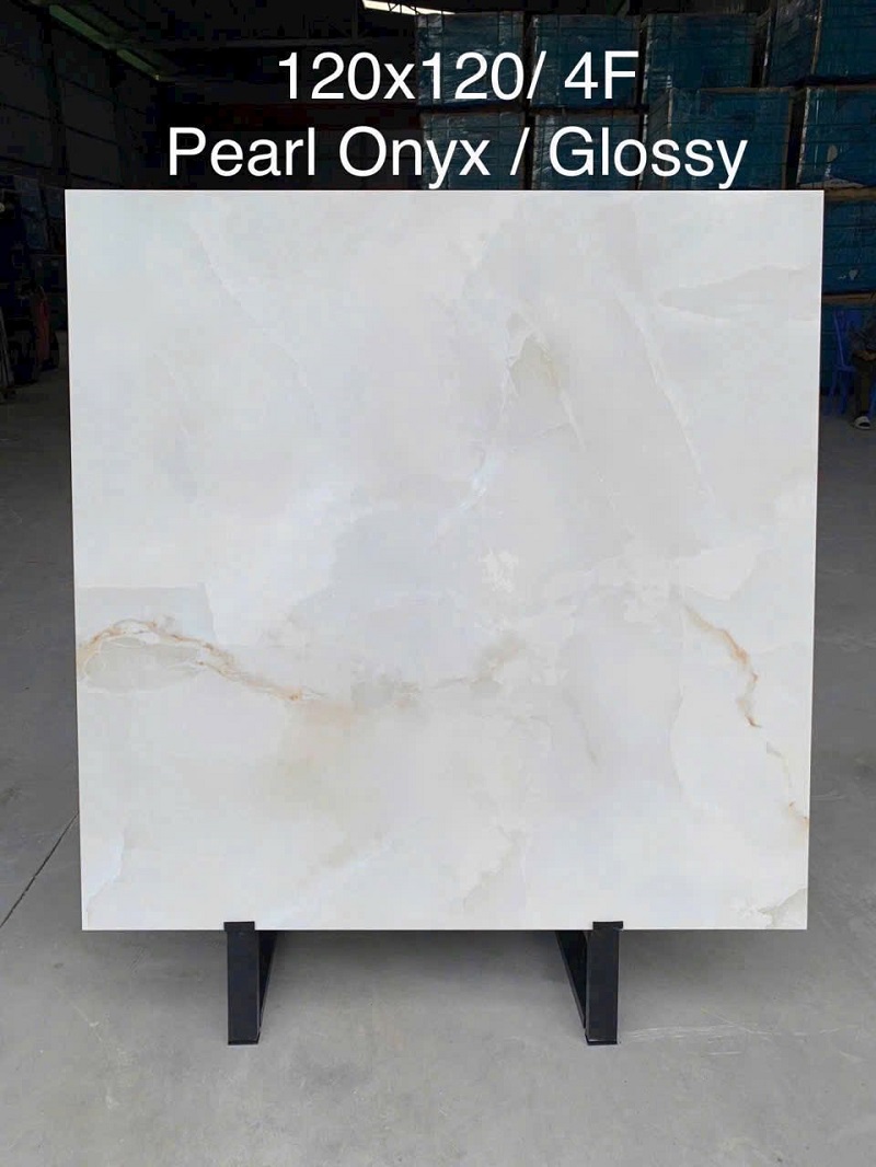 Gạch Ốp Lát 120x120cm Ấn Độ AGARIA WHITE