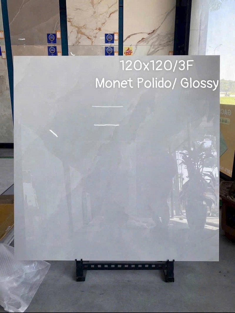 Gạch Ốp Lát 120x120cm Ấn Độ AGARIA WHITE