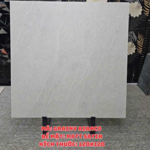 Gạch Ốp Lát 120x120cm Ấn Độ GRAINY BIANCO