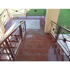 Đá cầu thang Granite Đỏ bông lớn