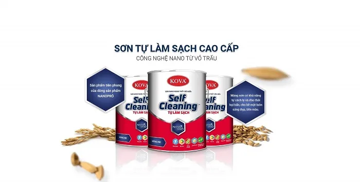 Sơn nước KOVA NANO Self- Cleaning Tự Làm Sạch