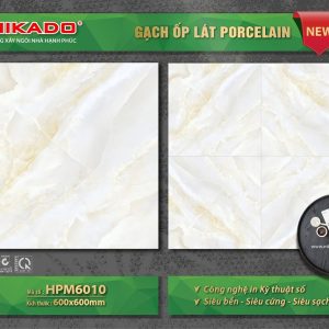 Gạch ốp lát 80×80 màu vân đá vàng Mikado HPM8010