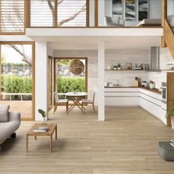 Gạch ốp lát 15x90cm Tây Ban Nha vân gỗ vàng kem Woodville Natural