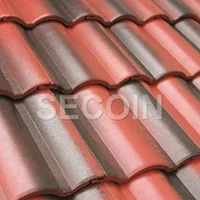 Ngói lợp 2 màu Secoin S2-01 màu đỏ đen 2 Ngói lợp 2 màu Secoin S2-01 màu đỏ đen 1