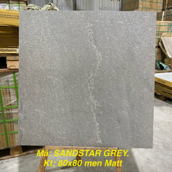 Gạch Ốp Lát 80x80cm Ấn Độ Sandstar Grey